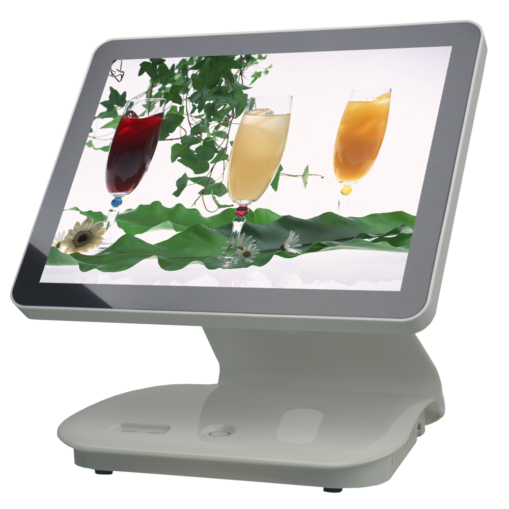 Máquina todo en uno POS Win10 Sistemas POS de pantalla táctil de terminal POS de pantalla única de 15 pulgadas